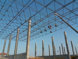 延安水泥厂钢结构网架工程